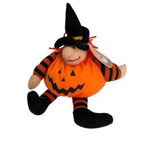 People Pals Vintage Halloween Witch Pumpkin Hat Small 6" Inches NWT